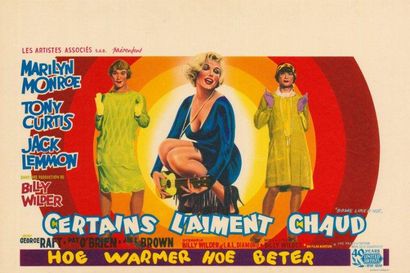  CERTAINS L'AIMENT CHAUD WILDER Billy - 1959 Affiche entoilée en très bon état 3...