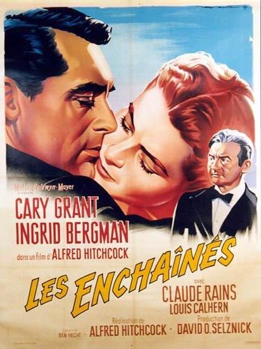 ENCHAINES (les) HITCHCOCK Alfred - 1946 Affiche...