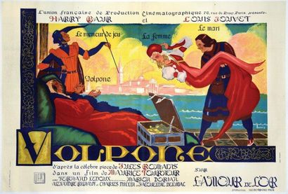 VOLPONE TOURNEUR Maurice - 1940 Affiche pliée...