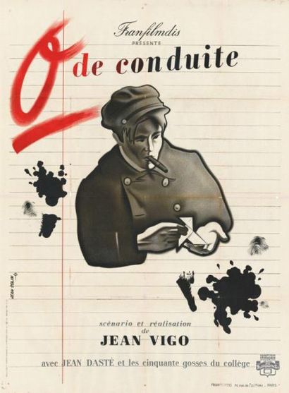 ZERO DE CONDUITE VIGO Jean - 1933 Affiche...