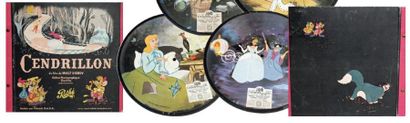  CENDRILLON Walt DISNEY - 1950 Album original de 3 disques 78 tours. Les six faces...