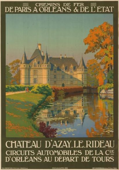 AZAY LE RIDEAU CONSTANT-DUVAL - 1925 Affiche...