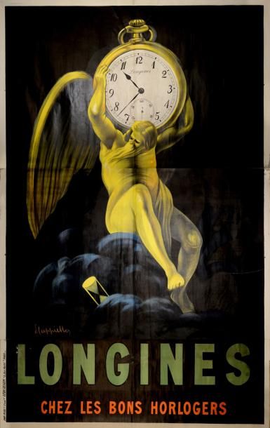 null LONGINES CAPPIELLO - 1921 Affiche pliée en bon état Quelques déchirures 200...