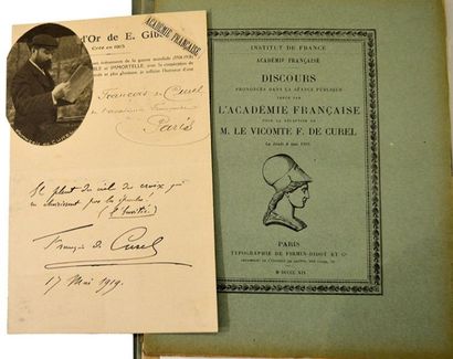 CUREL François de [Metz, 1854 - Paris, 1928] Romancier et auteur dramatique français...
