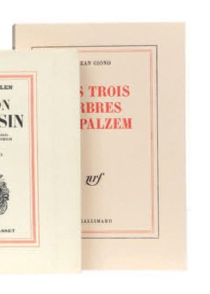 GIONO Jean Les trois arbres de Palzem. Gallimard Paris 1984. E.O. L'un des 47 ex...