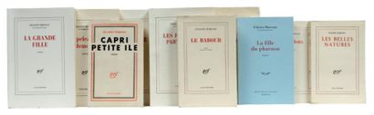 MARCEAU Félicien Ensemble de 10 livres brochés en E.O sur grand papier; Le babour...