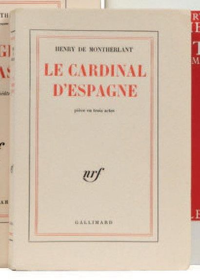 MONTHERLANT Henry de Le cardinal d'Espagne. Gallimard Paris 1960. E.O. L'un des 36...
