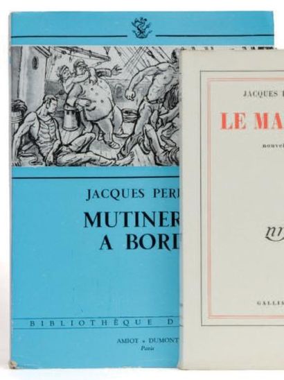 PERRET Jacques Mutinerie à bord. Amiot-Dumont Editeur Paris 1953. E.O. L'un des 75...