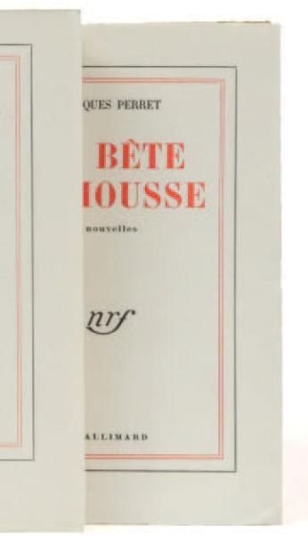PERRET Jacques La bête mahousse. Gallimard Paris 1951. E.O. L'un des 80 ex sur pur...
