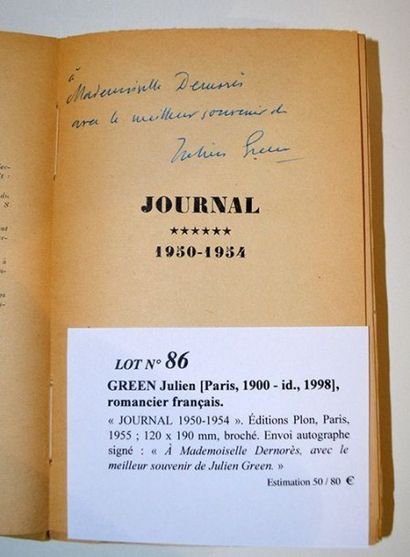 GREEN Julien [Paris, 1900 - id., 1998]