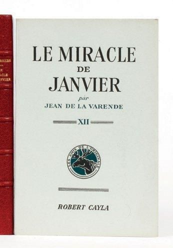 LE MIRACLE DE JANVIER: Editions Robert Cayla...