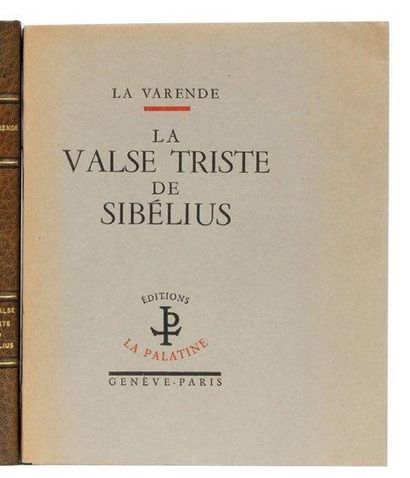 LA VALSE TRISTE DE SIBELIUS: La palatine...