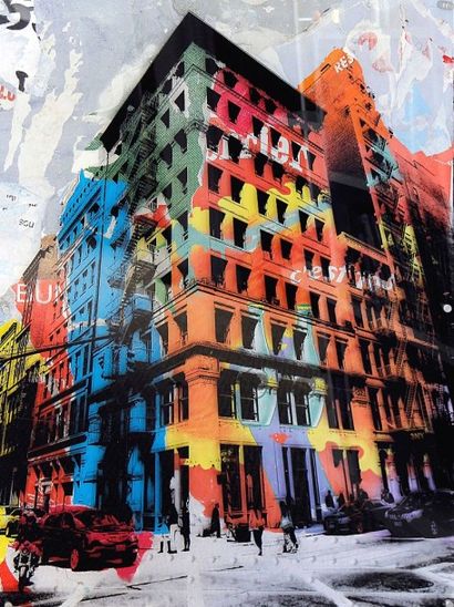 TOUCHOT Floren New York City Impression photographique sur plexiglas superposée sur...