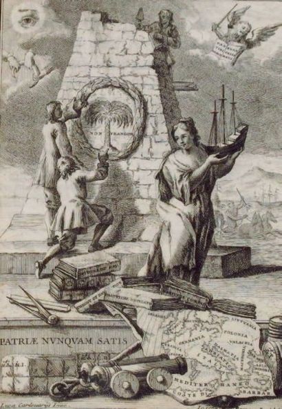 ALBRIZZI Girolamo Introduzione all arte nautica. Venise 1715. Bel ouvrage In-quarto,...