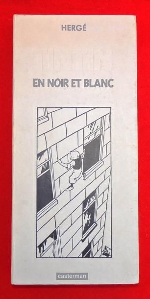 HERGÉ «Tintin en noir et blanc». Coffret Casterman renfermant 9 mini albums en noir...