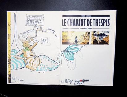 ROSSI «Le chariot de Thespis». Albums 1 à 4. Editions Glénat 1982/1988. Albums cartonnés....