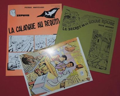 BROCHARD et BONNET 3 Volumes. «La Calanque au Requin» PBDI 1980. Joint BONNET «Le...