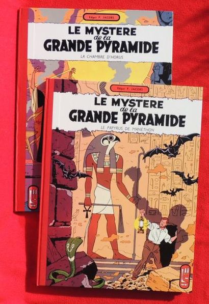 JACOBS «Le Mystère de la grande Pyramide». 2 volumes. Tomes 1 et 2. Editions Blue...
