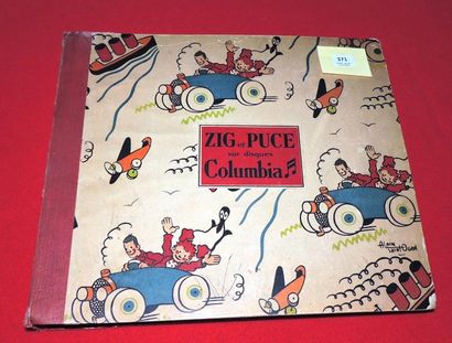 SAINT-OGAN «Zig et Puce sur Disques Columbia». Coffret renfermant 6 disques 78 tours...
