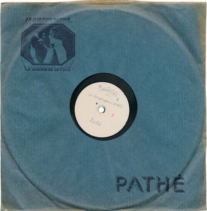 null 4 Disques "PATHÉ" de chants Cris du Saskatchewan- 1931 Codes Pathé: 2026/2027...