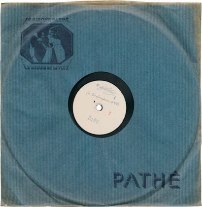 null 4 Disques "PATHÉ" de chants Cris du Saskatchewan- 1931 Codes Pathé: 2026/2027...