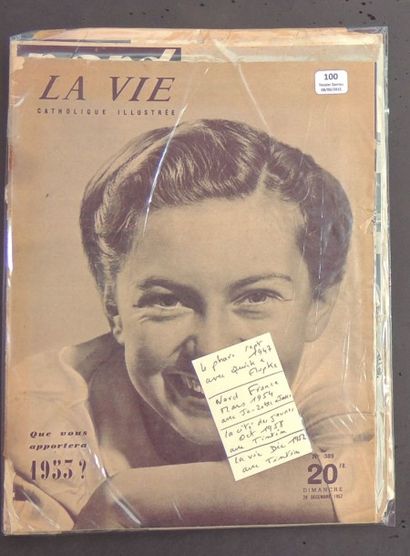 null Lot de 4 journaux. «La Vie Catholique Illustrée» n°392 décembre 1952 - «La Cité...