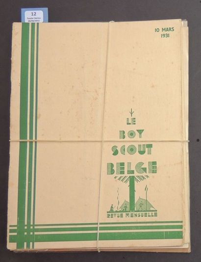 null «Le Boy Scout belge». 1931. Lot de 7 numéros (mars, avril, mai, juin, juillet...