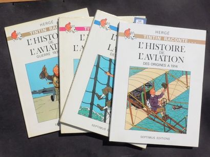 null «Tintin raconte». 5 volumes. Ensemble de cinq volumes publiés aux éditions Septimus....