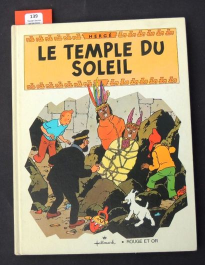 null «Le Temple du Soleil». Editions Rouge et Or Hallmark 1969. Album animé. Edition...