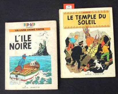 null Deux volumes «pop up». «Le Temple du Soleil» 1969 et «L'Ile Noire» 1970. Deux...