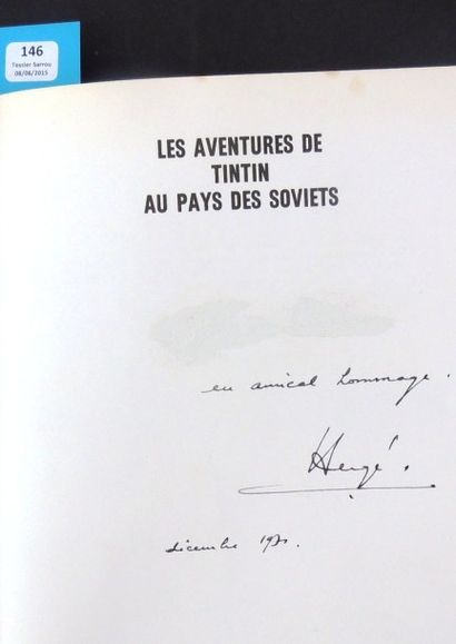 null «Les aventures de Tintin au Pays des Soviets». Studios Hergé 1969. Album cartonné...