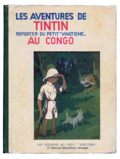 null «Les aventures de Tintin au Congo». Editions du Petit Vingtième 1931. 4e plat...