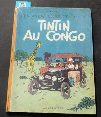 null «Tintin au Congo». Edition originale couleurs. Casterman 1946. Idem n° précédent....