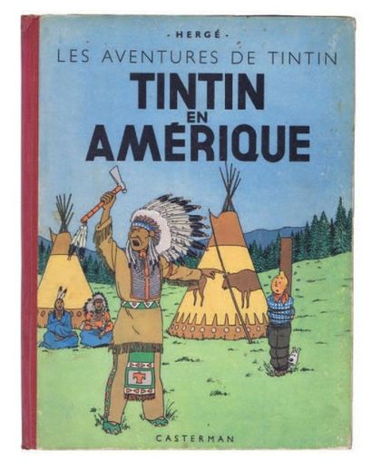 null «Tintin en Amérique». Edition originale couleurs. Casterman 1946. Idem n° précédent....
