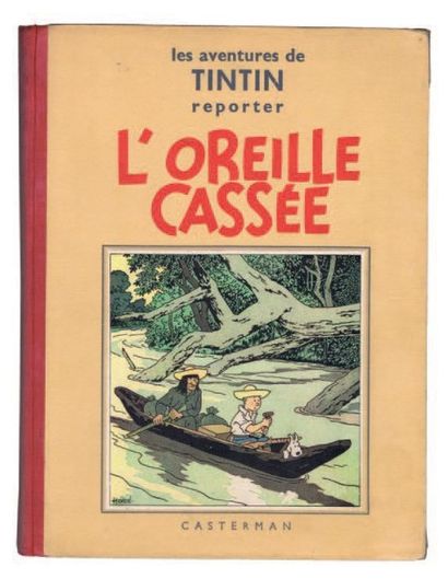 null «L'Oreille Cassée». Edition originale en noir et blanc. Casterman 1937, 4e plat...