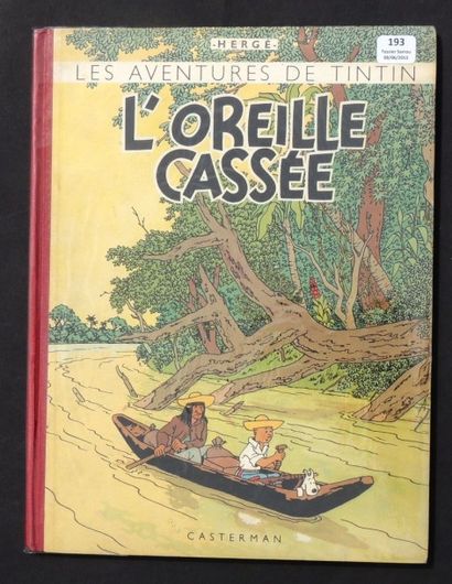 null «L'Oreille Cassée». Casterman 1948 (3e trimestre), 4e plat B2, dos rouge. (Réf....