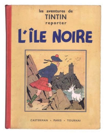 null «L'Ile Noire». Edition originale noir et blanc. Casterman 1938, 4e plat A5,...