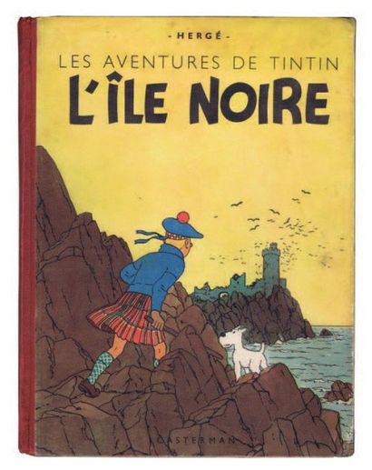 null «L'Ile Noire». Casterman 1942, 4e plat A18. Dos pellior rouge. Premier plat...