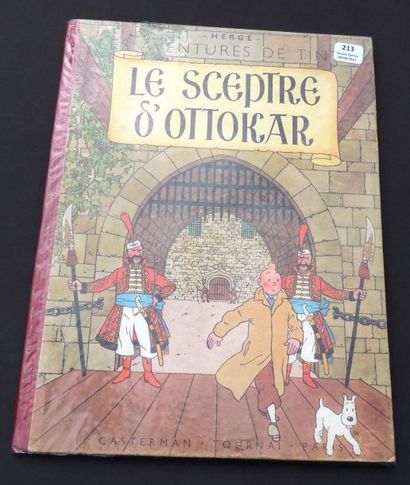 null «Le Sceptre d'Ottokar». Edition originale couleurs. Casterman 1947, 4e plat...