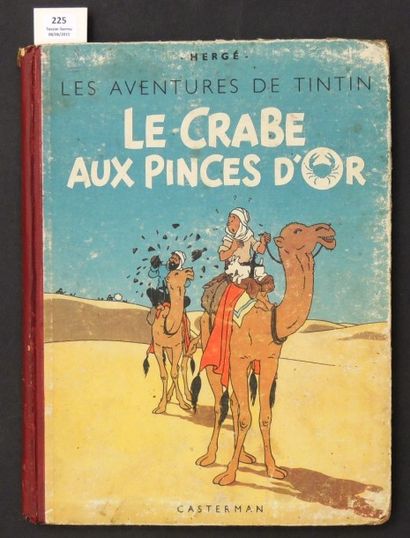 null «Le Crabe aux Pinces d'Or». Edition originale couleurs. Casterman 1944, 4e plat...