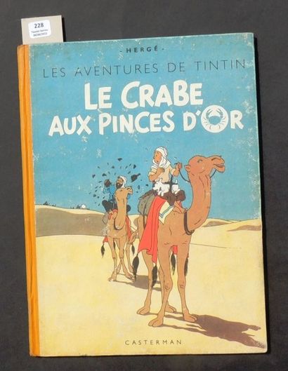null «Le Crabe aux Pinces d'Or». Casterman 1945 (septembre), 4e plat A23bis sans...