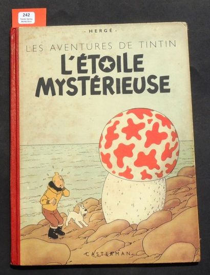 null «L'Etoile Mystérieuse». Casterman 1948, 4e plat B2, dos rouge. Titre en bleu...
