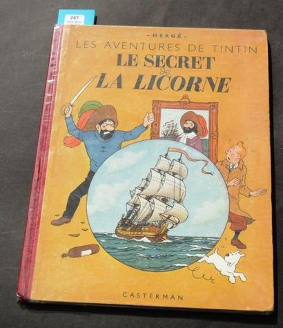 null «Le Secret de la Licorne». Seconde édition couleurs. Casterman 1943 (décembre),...
