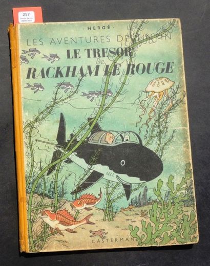 null «Le Trésor de Rackham le Rouge». Edition originale couleurs. Casterman 1945,...