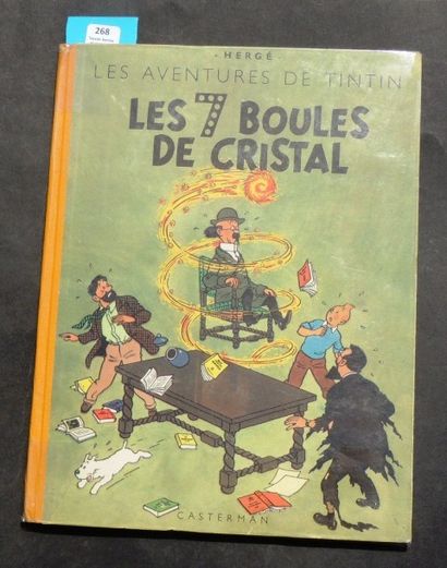 null «Les 7 Boules de Cristal». Edition originale. Casterman 1948, 4e plat B2, dos...