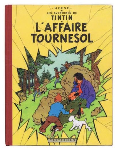 null «L'Affaire Tournesol». Edition originale française. Casterman 1956, 4e plat...