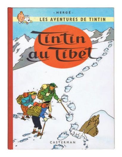 null «Tintin au Tibet». Edition originale belge. Casterman 1960, 4e plat B29, dos...