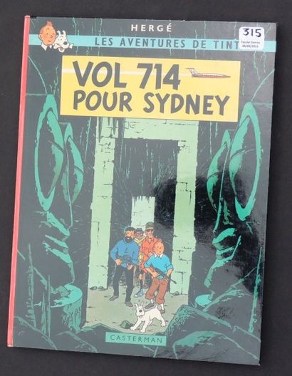 null «Vol 714 pour Sydney». Casterman 1968, 4e plat B37, dos carré rouge. Premier...