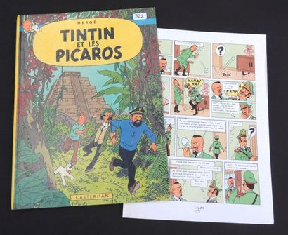 null «Tintin et les Picaros». Edition originale. Casterman 1976, 4e plat C1. Plats...