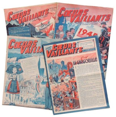 null «Coeurs Vaillants. Message au Coeurs Vaillants». 1945. Collection complète des...